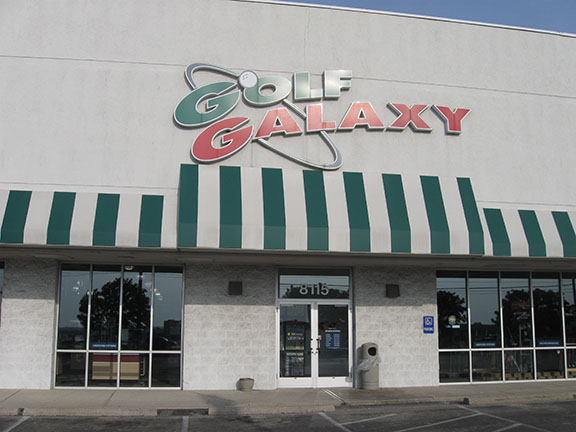 Storefront of Golf Galaxy store in Miamisburg, OH
