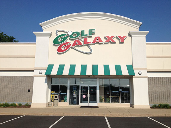 Storefront of Golf Galaxy store in Langhorne, PA