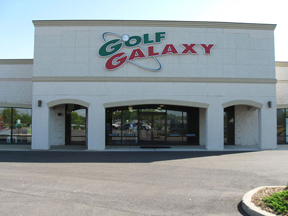 Storefront of Golf Galaxy store in Fairview Heights, IL