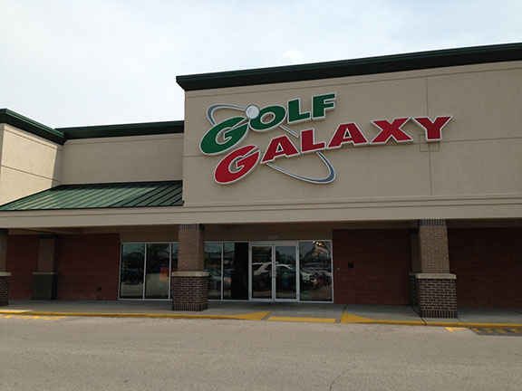 Storefront of Golf Galaxy store in Louisville, KY